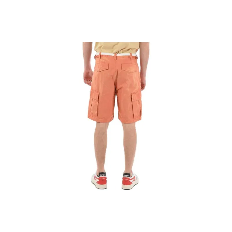 DIESEL Casual Shorts Men Orange-4