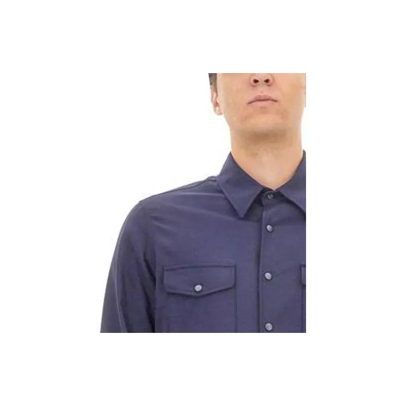 ASPESI Press Stud Fastened Long Sleeved Shirt-4