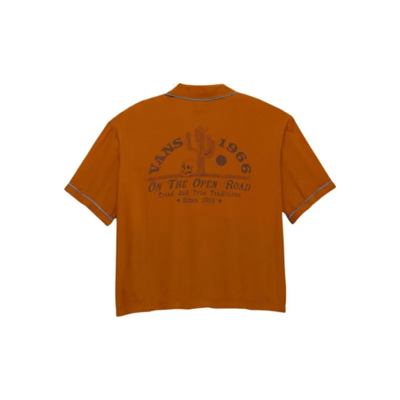 Vans Dusk Downer Shirts Women's Brown-1