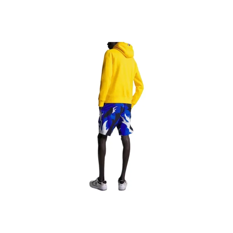 Tommy Hilfiger Fleece Monogram Hoodie Sweatshirt Men's Yellow-2