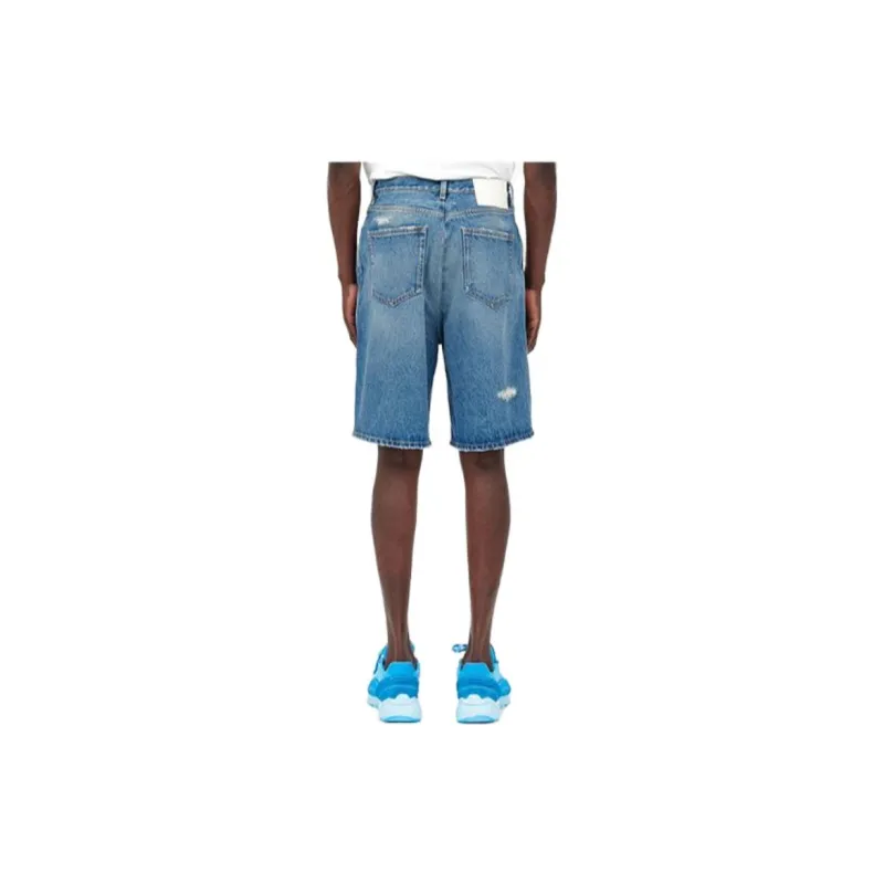 MM6 Maison Margiela Denim Shorts Men Blue-1