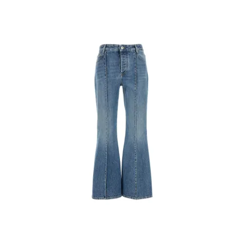 Bottega Veneta Cropped Kick Flare Leg Denim 'Mid Blue'