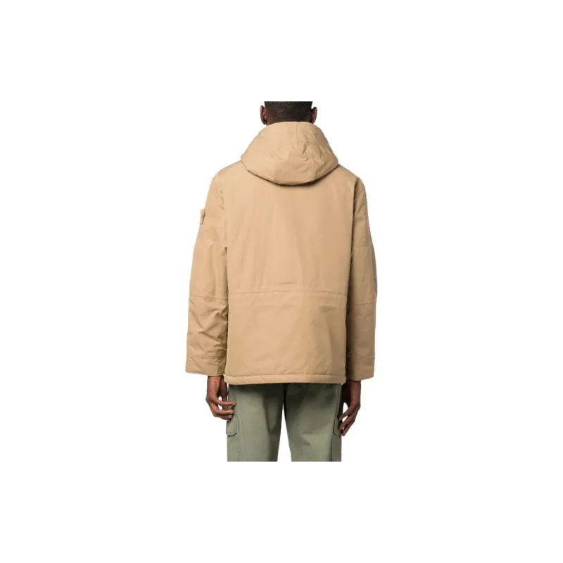 STONE ISLAND Garment dyed Cotton Hooded Jacket-2
