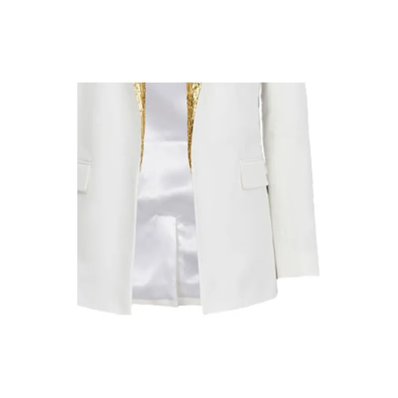 BALMAIN FW22 Business Suits Coats Men's White-4