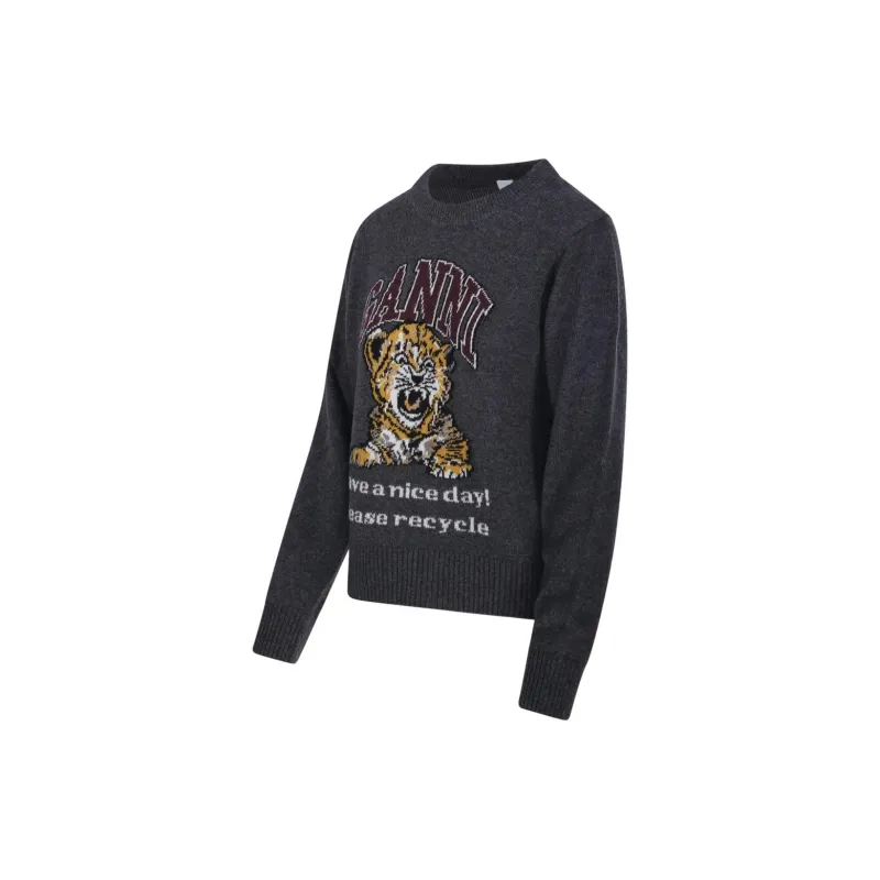 GANNI Graphic Tiger Jumper-2