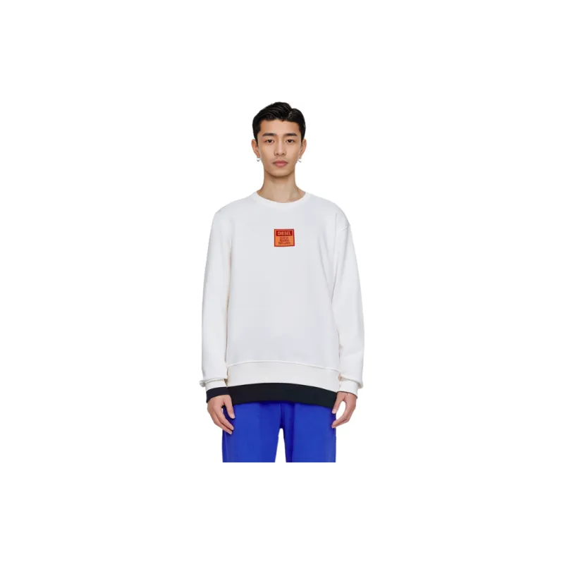 DIESEL Sweatshirts Men White-4
