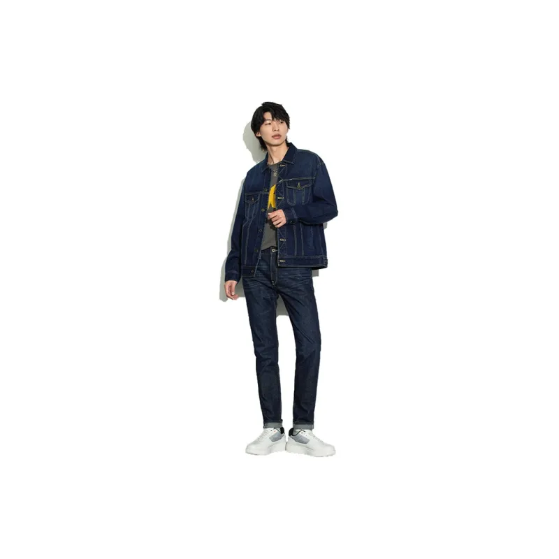 Lee FW22 Denim Jacket Men's Medium Dark Blue-2