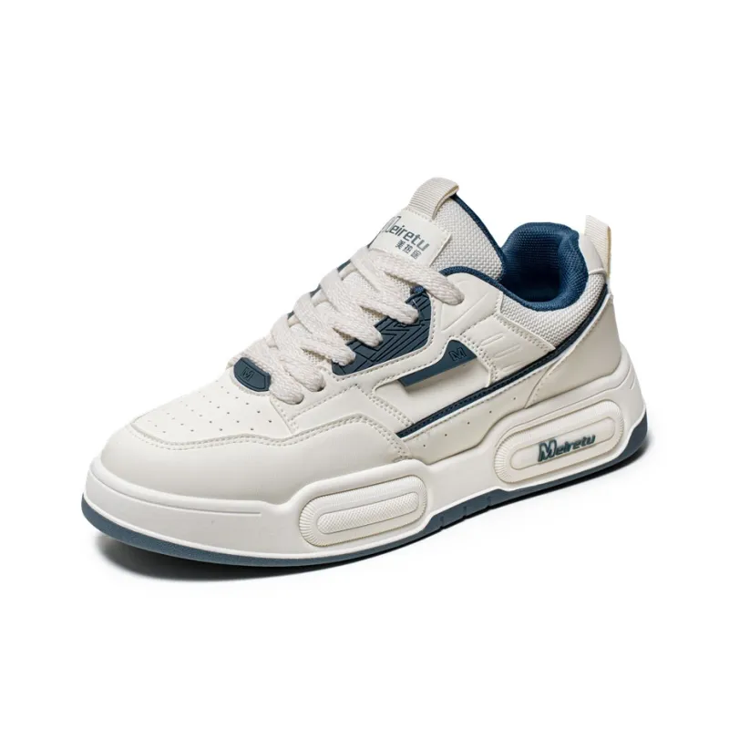 Meiretu Slip Resistant Shock Absorbers With Abrasion Resistant Properties Low Top Skateboard Shoes Men's-1