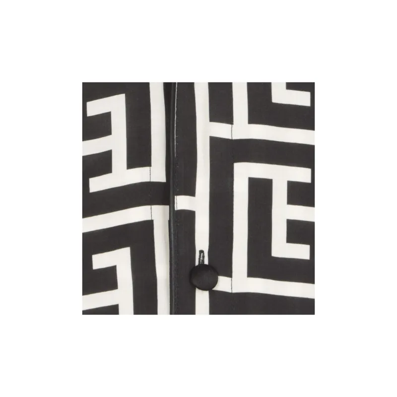 BALMAIN Monogram Printed Short Sleeved Shirt-5