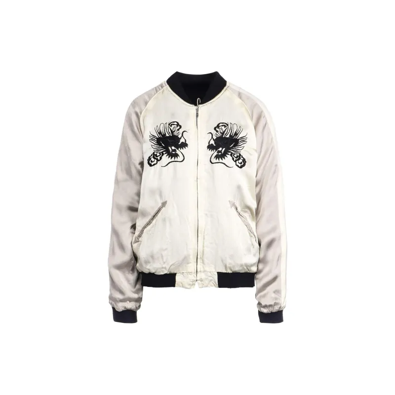 Yohji Yamamoto Sukajan Long-sleeves Bomber Jacket-2