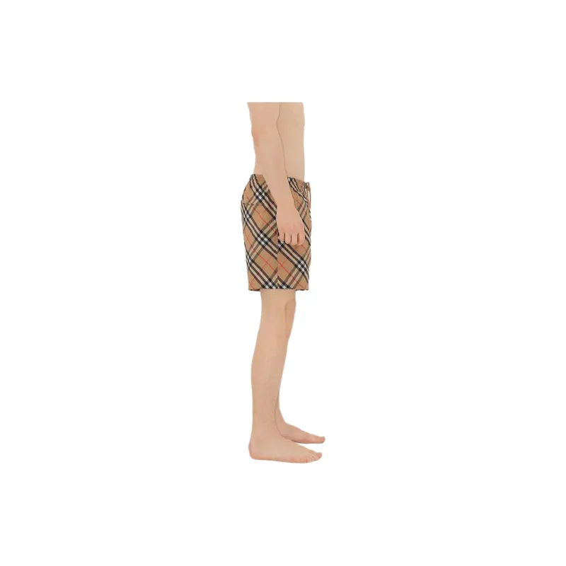 Burberry Check print Drawstring Swim Shorts-5