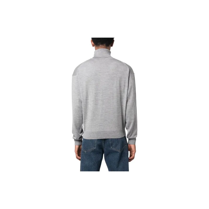 KENZO Roll Neck Logo Intarsia Knitted Jumper-2