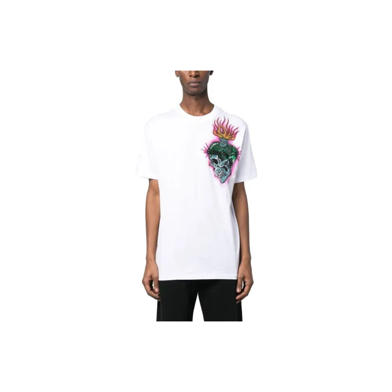 PHILIPP PLEIN Tattoo print Detail T shirt-1