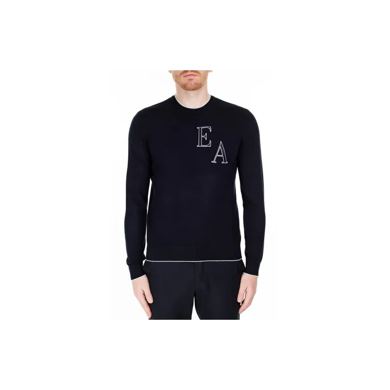 EMPORIO ARMANI SS21 Sweater Men's Navy Blue-2