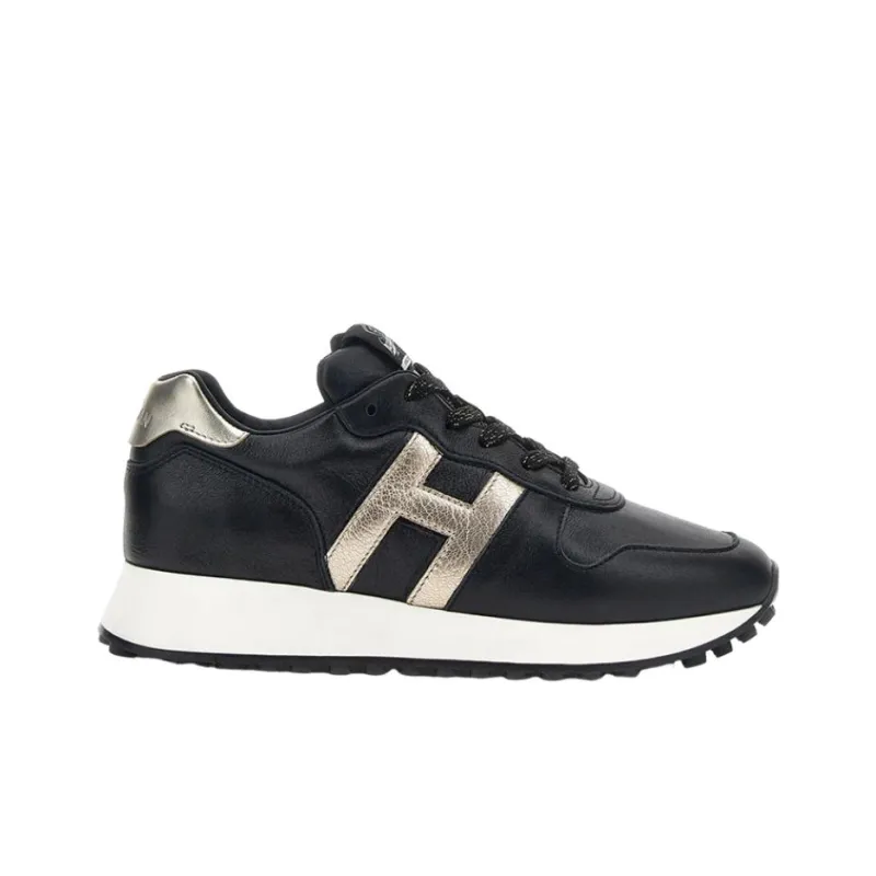 HOGAN H383 Casual Shoes Women's Low Top Black-1