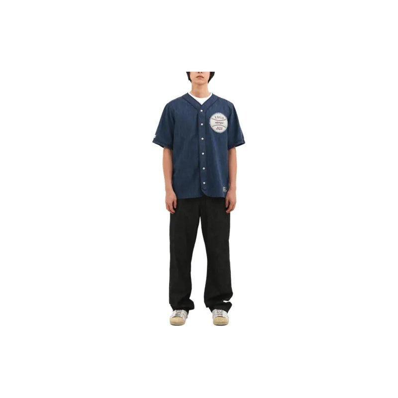 Safarispot ROUX BASE UNIFORM DUGOUT SHIRTS Shirt Unisex DENIM/Denim-2