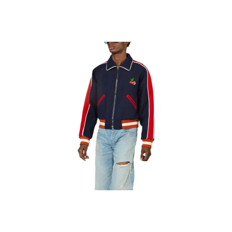 GUCCI FW22 Jackets Coats Men's Navy Blue-1