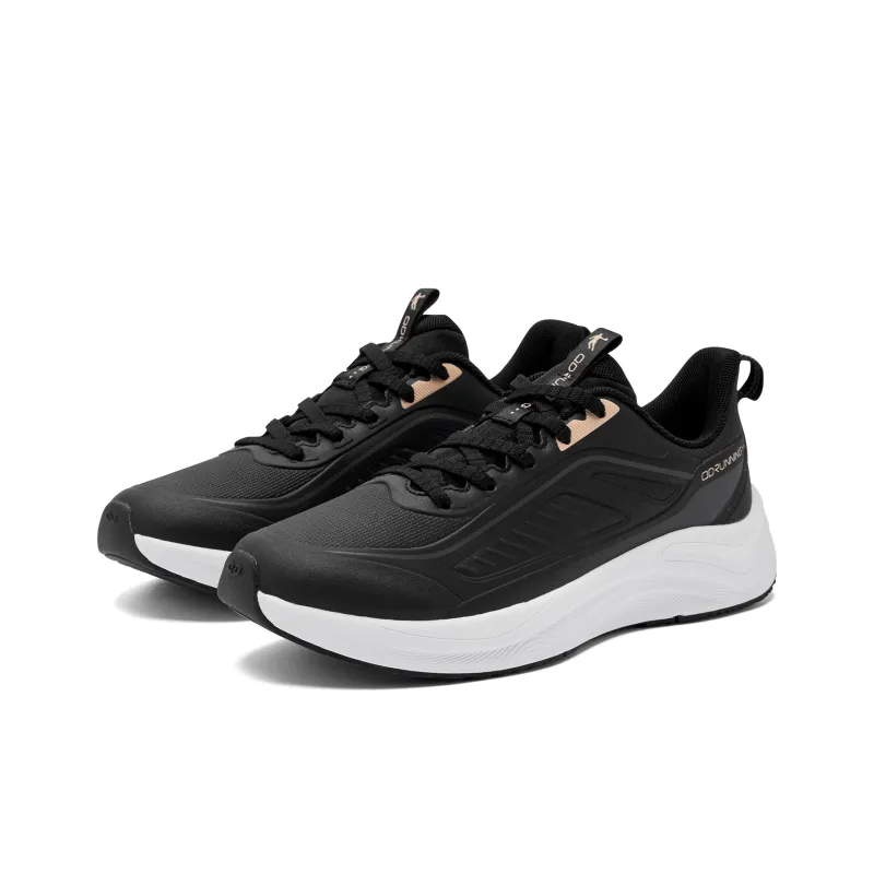 QIAODAN Rainwing 4.0 Running Shoes Women's Low Top Black/Lightning Gray-2