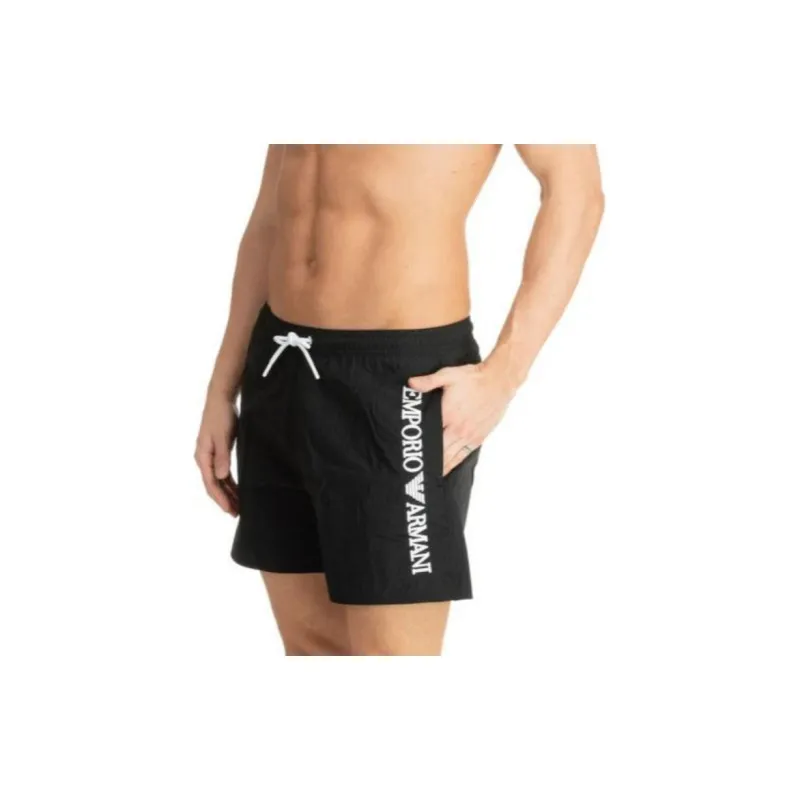EMPORIO ARMANI Logo Printed Drawstring Swim Shorts-4
