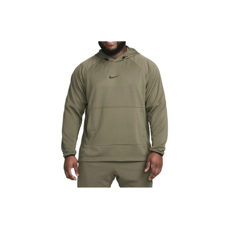 Nike Dri FIT Fleece Fitness Pullover Sweatshirt Men's Green-5