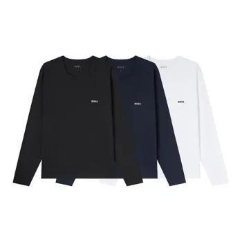 HUGO BOSS Logo embroidered T shirt