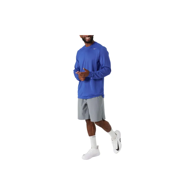 Nike T Shirts Men Royal Blue-2