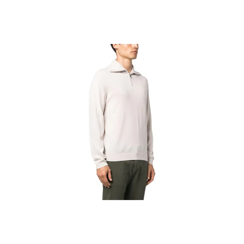 EMPORIO ARMANI Half Zipped Knitted Jumper-3
