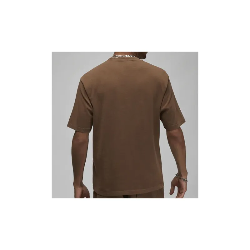 Jordan Wordmark T Shirt Unisex Brown-2