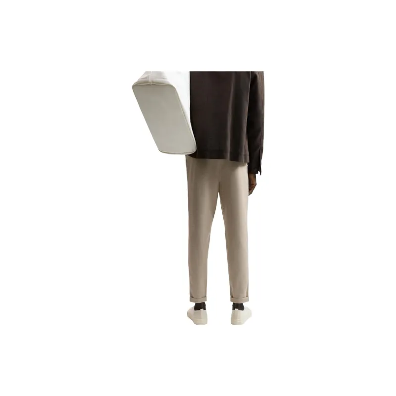 ZARA Knitted Sports Pants Men's Light Brown Yellow-3