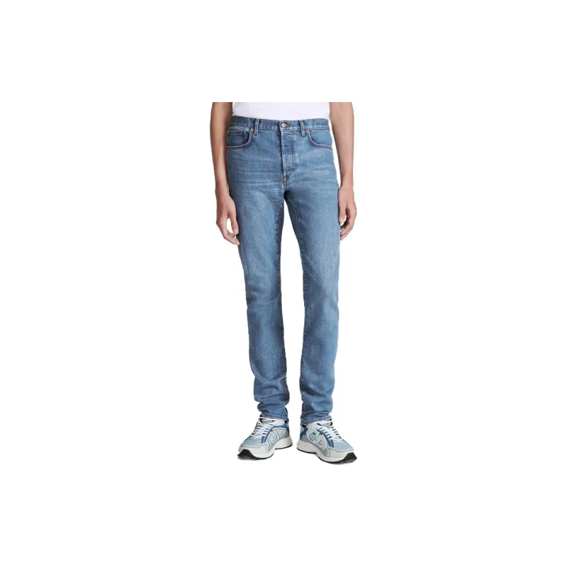DIOR Jeans Men Blue-3