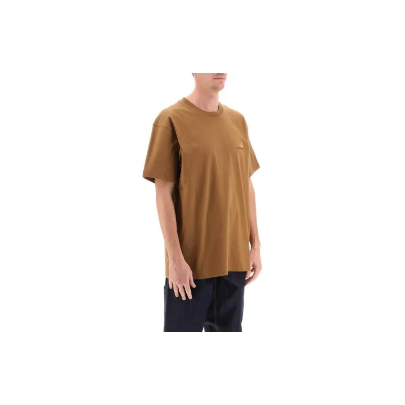 Carhartt WIP Embroidered logo Cotton T shirt-1