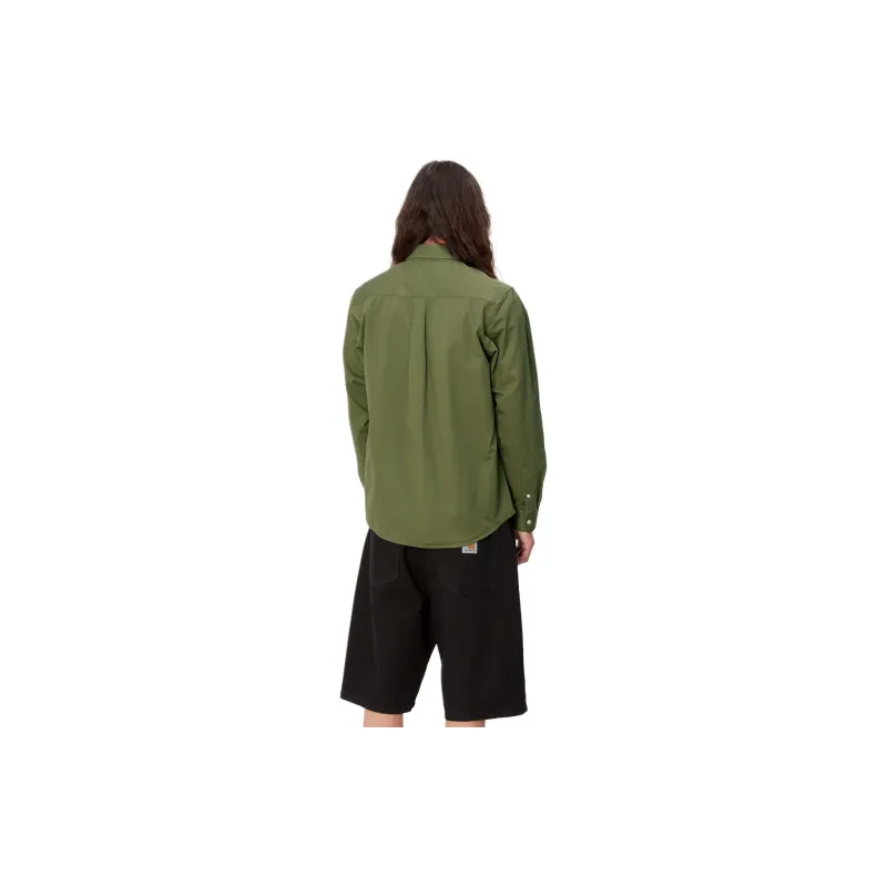 Carhartt WIP SS24 Garment Dyed Collection Madison Shirt Shirt Men's Army Green-3