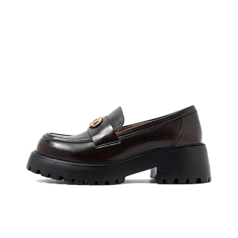 COMELY Loafers Women's Black/Coffee-0