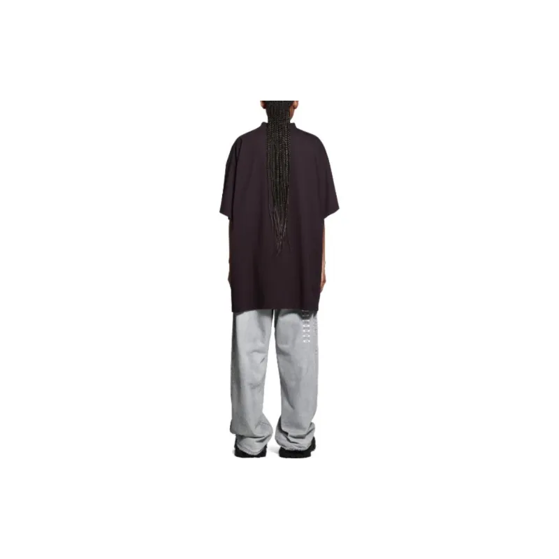 Balenciaga SS24 T Shirt Loose Fit Style Unisex Brown-3