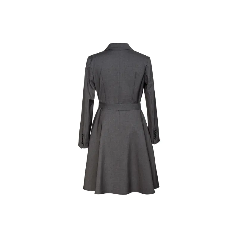 ROEYSHOUSE Long Sleeved Dress Women's Dark Gray-1