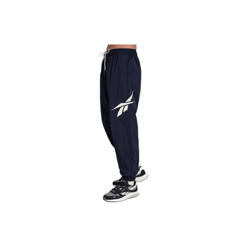 Reebok Knitted Sports Pants Unisex Navy Blue-3