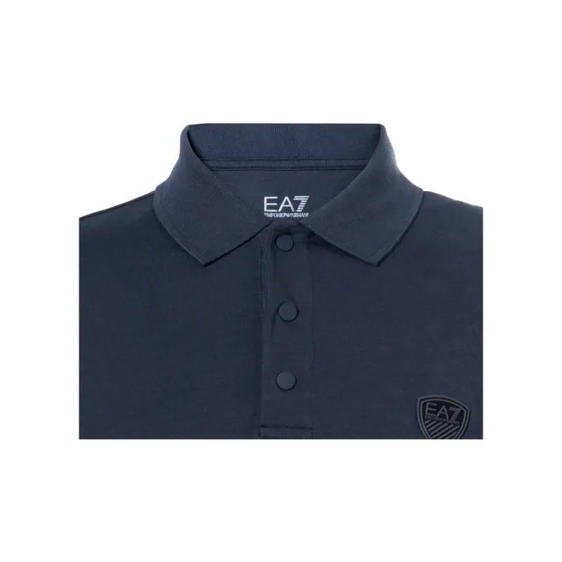 EMPORIO ARMANI EA7 Polo Shirt Men's Navy Blue-4