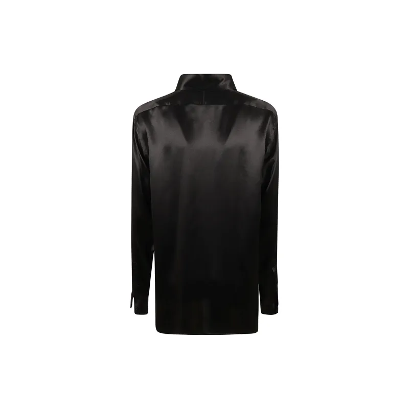 TOM FORD Pintuck Detailed Long Sleeved Shirt-1