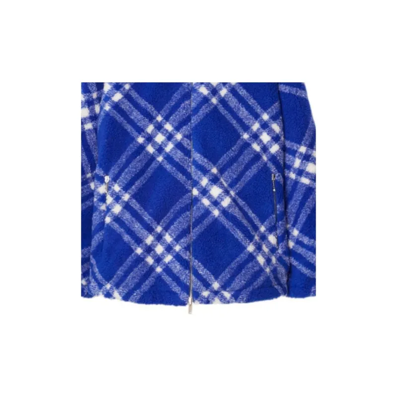 Burberry Check Pattern Fleece Jacket-9