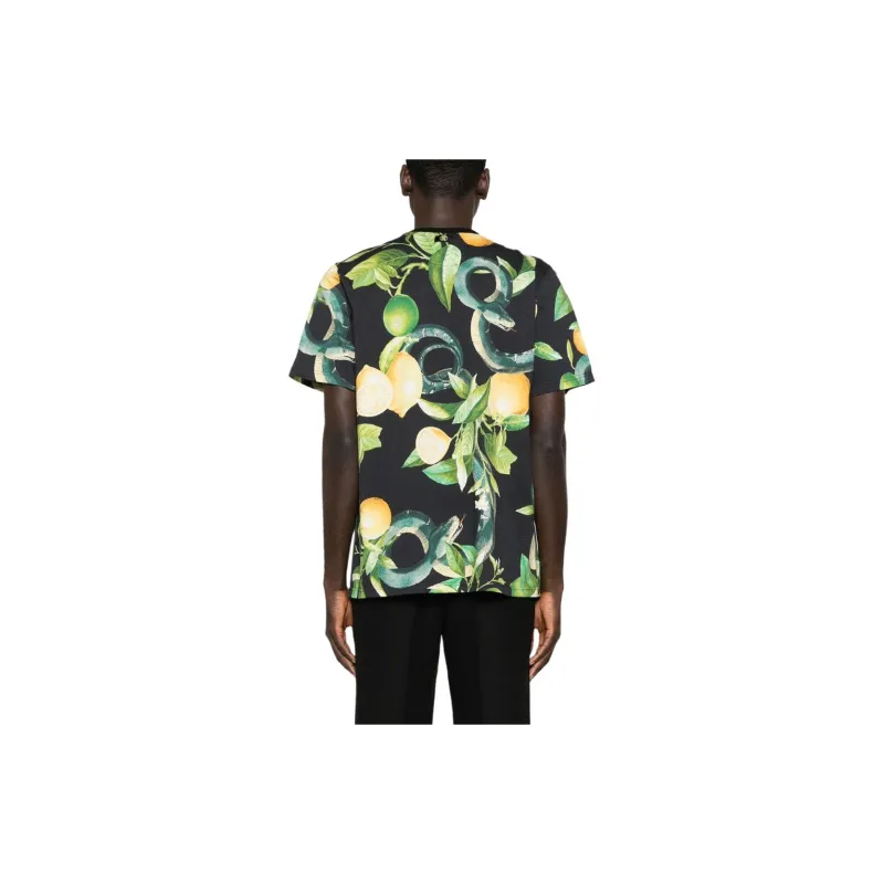 Roberto Cavalli Lemon print Cotton T shirt-1