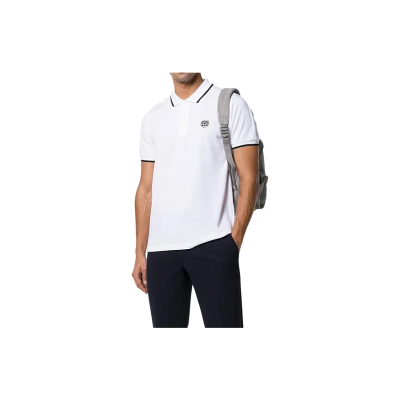KENZO Polo Shirts Men White-4