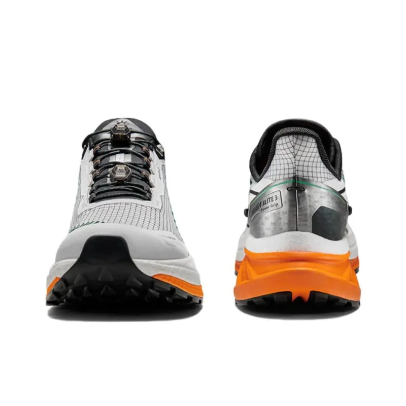 KAILAS FUGA Anti-Slip Wear-Resistant Low-Top Carbon Plate Trail Running Running Shoes Men's Gray Orange-3