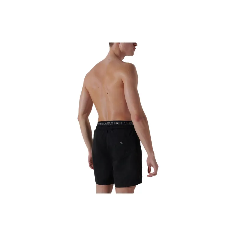 KARL LAGERFELD / Karl Lagerfeld Jeans Ikon Double waistband Swim Shorts-2