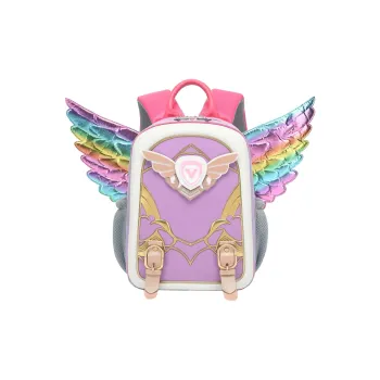 ! YOVELA 3D 3D Effect PP Soft Silicone Material Backpack Kids' Pink/Purple