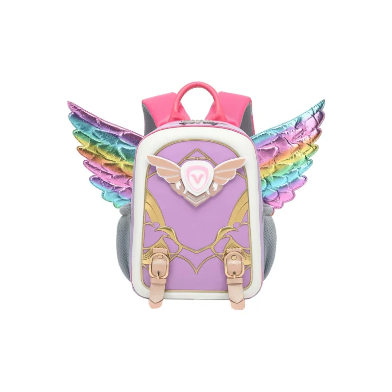 ! YOVELA 3D 3D Effect PP Soft Silicone Material Backpack Kids' Pink/Purple-4