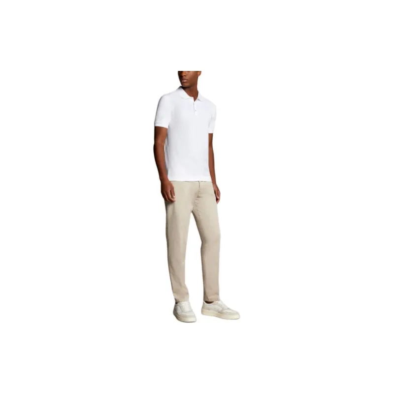 FAY Stretch Polo Shirt Polo Shirt Men's White-1