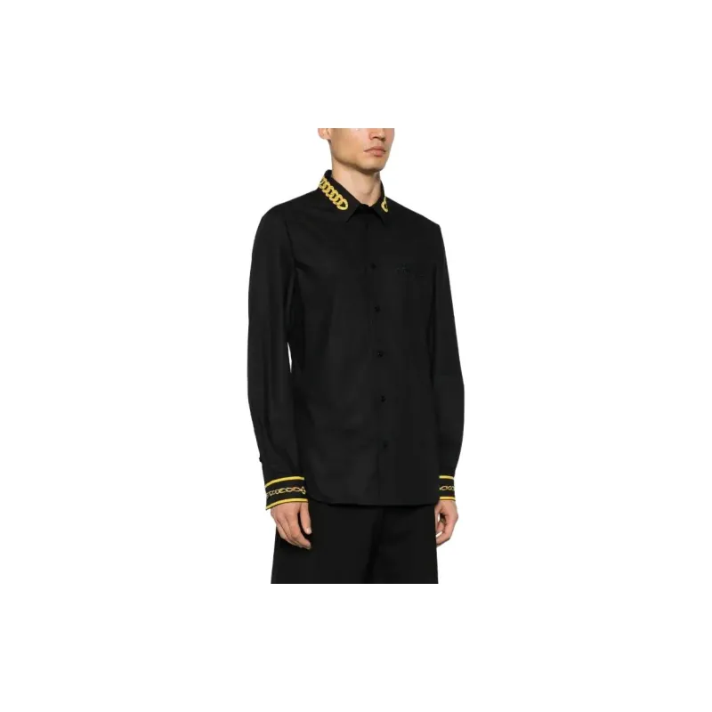 VERSACE JEANS COUTURE Chain Couture Cotton Shirt-3