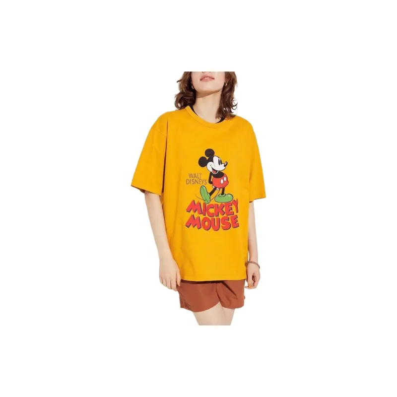 Disney X UNIQLO T Shirts Unisex Lemon Yellow-1