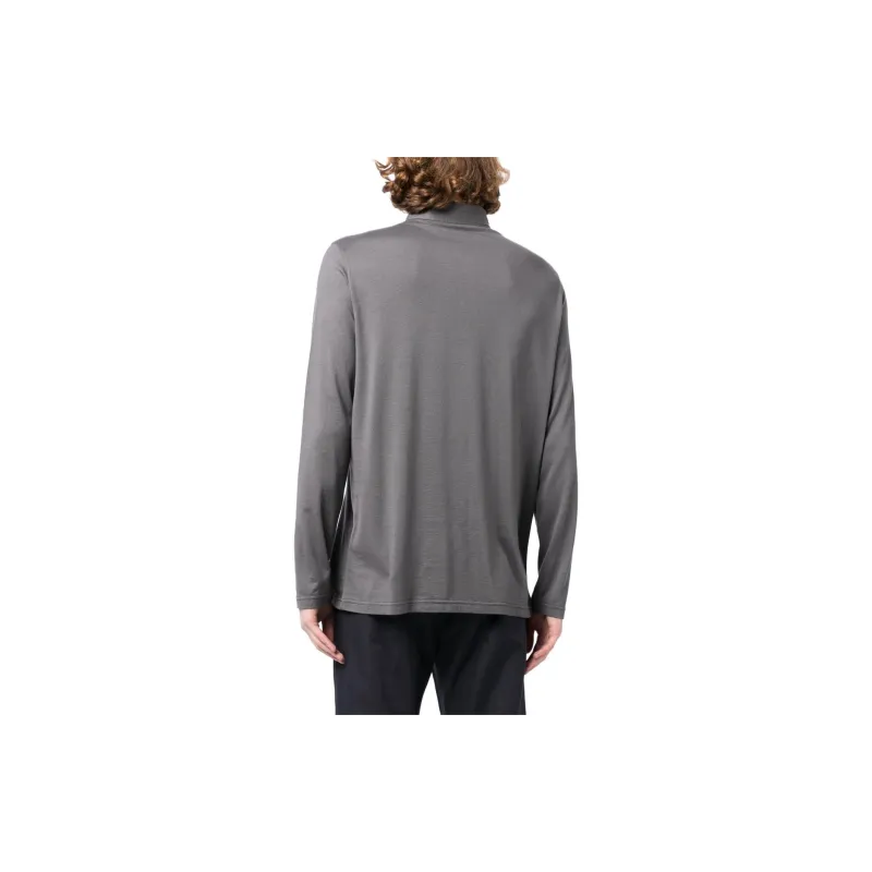 Kiton Long-sleeved Jersey Polo Shirt-2