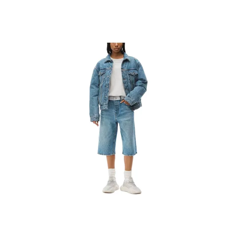 Alexander Wang Denim Jacket Unisex Vintage Medium Indigo-3